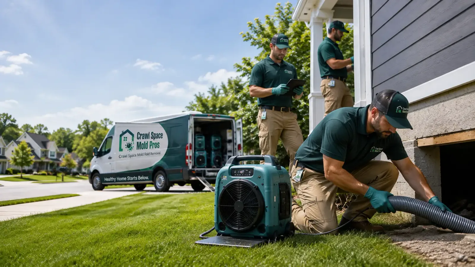 Crawl Space Mold Removal in Revere, MN